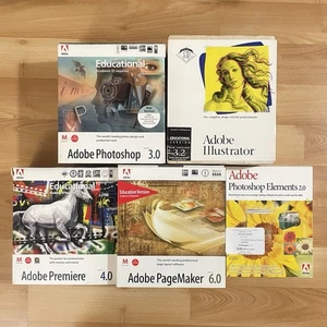 Adobe Photoshop 3.0 Mac Education Edition avec clé 3,5"/CD NON TESTÉ EN L'ÉTAT - Photo 1/8