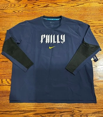 Nike Philadelphia Phillies MLB City Connect Windbreaker Mens 2XL Pullover Blue - Image 1 of 4