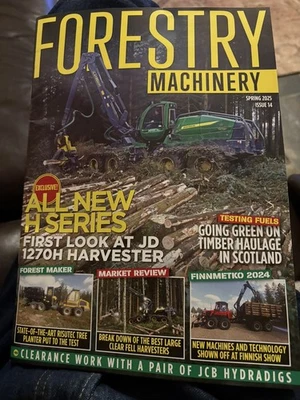 Forestry Machinery magazine tractor brochure John Deere 1270H tree harvester  - Image 1 of 4