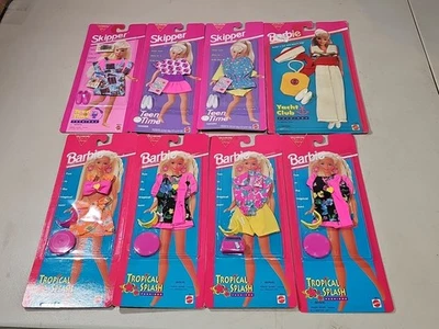 8 1990s Barbie Mattel FASHIONS. Skipper  & Barbie.  RARE NEW OLD STOCK NFRB! - Image 1 of 4