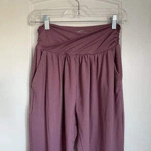 Pantalones de chándal cruzados ligeros malva para mujer material de ajuste seco - talla S - Imagen 1 de 5