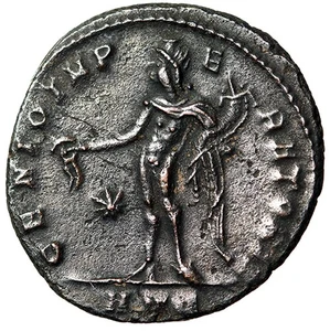 Galerius Follis "GENIO IMPERATORIS Genius" Heraclea Bueno Muy Fino - Imagen 1 de 5