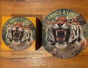 Vtg Springbok Mini Jigsaw Puzzle Growling TIGER 60+ Pieces Hallmark Cards - Picture 1 of 3