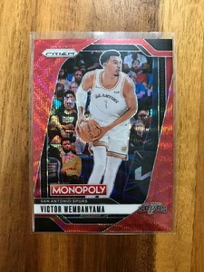 2024-25 Panini Prizm Monopoly Red Wave Victor Wembanyama #73 Speroni - Foto 1 di 2