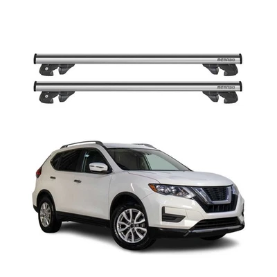 Barras transversales de techo de aluminio gris para Nissan Rogue Sport 2017-2022 2 piezas Foto 1 de 4