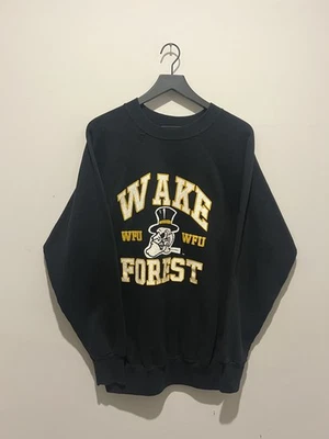Sudadera De Colección Años 90 Wake Forest Demon Deacon WFU Talla XL Cuello Redondo TOW Foto 1 de 4