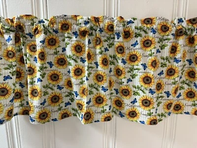 Casa rodante Girasol Cortina de balance Girasoles Verano Floral 42x14 Foto 1 de 3