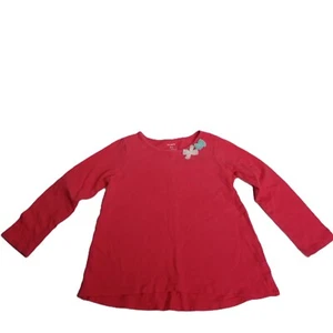Carters 3T Pink Coral Bow Applique Long Sleeve Shirt Toddler Girl Sweet - Picture 1 of 8