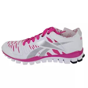 Reebok Women's Realflex Transition J98708 Sports Athletic White Pink Sz 8 - Picture 1 of 9