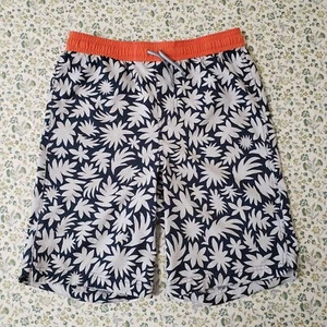 REI CO-OP Board Shorts Kids XL (18) White Orange Leaves Pattern - Picture 1 of 12