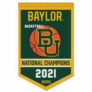 Baylor Bears 2021 Basketball National Champions Banner Flag - Picture 1 of 2
