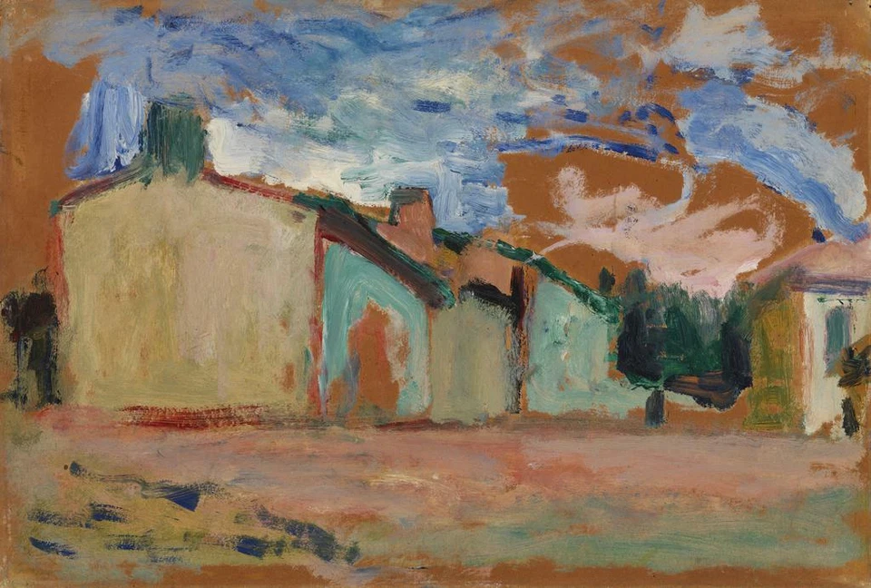 Impressão Fine Art Henri Matisse - Casas (Fenouillet) 1898 Impressionista -17 x 22" - Imagem 1 de 1