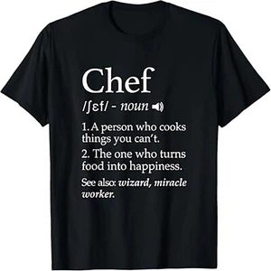 Chef Cooking Apparel Definition Sweatshirt Chef Kitchen T-Shirt - Picture 1 of 6
