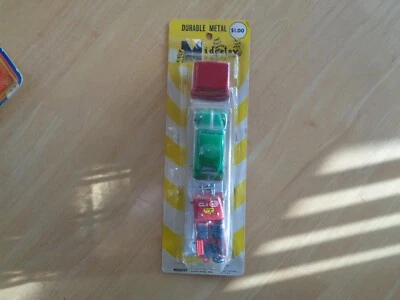 Vintage 1966 Midgetoy Auto Truck Hauler Transporter + Volkswagen & Jeep MOC NRFB - Image 1 of 4