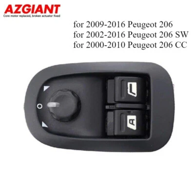 Interruptor ventana eléctrica delantero izquierdo/derecho peugeot 206/206 sw/c Foto 1 de 4