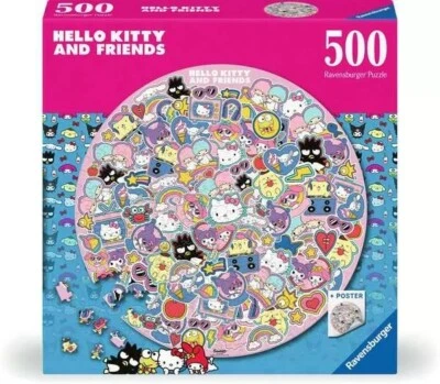 Rompecabezas Ravensburger Sanrio Hello Kitty and Friends 500 piezas - NUEVO - ¡Envío gratuito! Foto 1 de 2