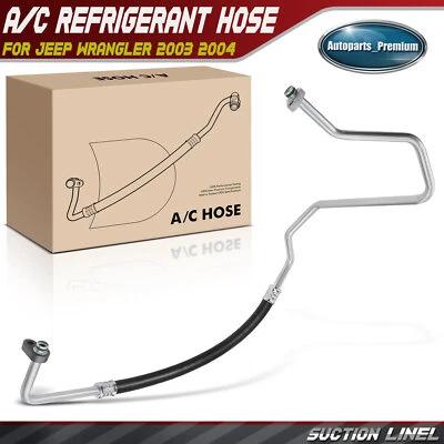 Manguera de succión de refrigerante de CA para Jeep Wrangler 2003 2004 deportivo utilitario 55037599AC Foto 1 de 4