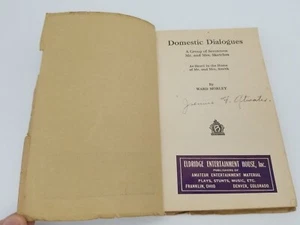Domestic Dialogues Seventeen Sketches by Ward Morley 1930 Walter Baker Co. USA - Picture 1 of 7