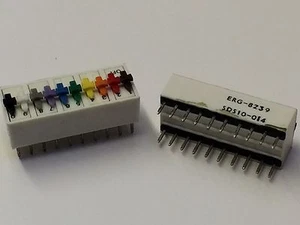 10 WAY DIL SWITCH ERG RAINBOW (x1) fbb13d - Picture 1 of 1
