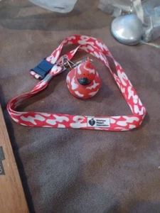 Rubber Duck Red/White American Heart Association *GOOD CONDITION* With  Lanarrd  - Picture 1 of 7