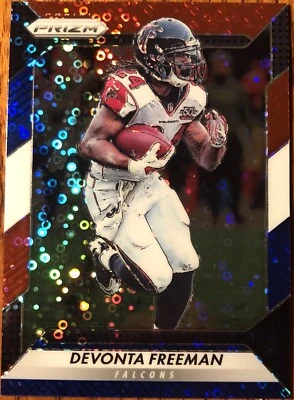 2016 Panini Prizm Prizms Red White & Blue Devonta Freeman #21 Atlanta Falcons - Image 1 of 2