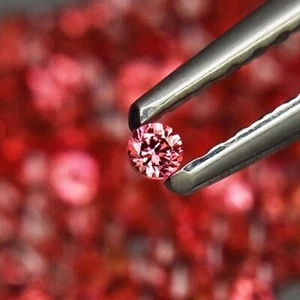 1,5 mm REDONDO 10 PIEZAS CORTE DIAMANTE NATURAL SALMÓN ROJO ZAFIRO PIEDRAS PRECIOSAS SUELTAS EN MUY BUEN ESTADO - Imagen 1 de 3