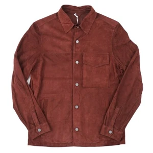 Manto Lightweight Nappa Lambskin Suede Shirt-Jacket S (Eu 48) NWT Overshirt - Picture 1 of 8