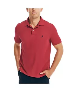 Nautica Men's Pink Sustainably Crafted Classic-Fit Deck Polo Shirt Size S NWT - Picture 1 of 1