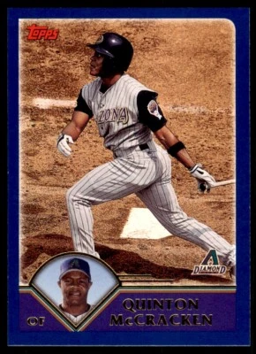 2003 Topps Quinton McCracken 亚利桑那钻石背队 #447 — 第 1/2 张图片