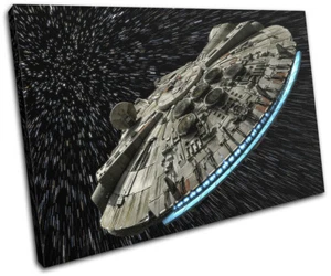 Star Wars Millennium Falcon Gaming UN SOLO LIENZO ARTE DE PARED Impresión de imágenes - Imagen 1 de 1