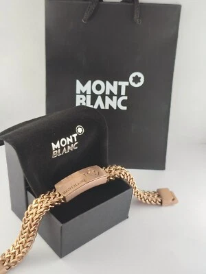 Pulsera Montblanc de lujo de acero inoxidable para hombre | Envío gratuito | Con caja Foto 1 de 4