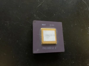 WSI PGA Gold Keramik Vintage selten pac1000a-12 x 9135a ALT CPU - Bild 1 von 2