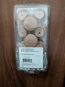 Liberty Hardware 1-1/2”Unfinish Birch Wood Round Knob Drawer Pull P10513C-BIR-U1 - Picture 1 of 2