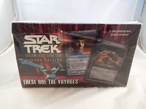 STAR TREK CCG 2E THESE ARE THE VOYAGES SEALED BOX OF 30 BOOSTER PACKS - Picture 1 of 4