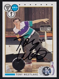 Tony Westlake Signed 1990 Kingpins Bowling Card #33 - PBA Bowler Auto - Picture 1 of 2