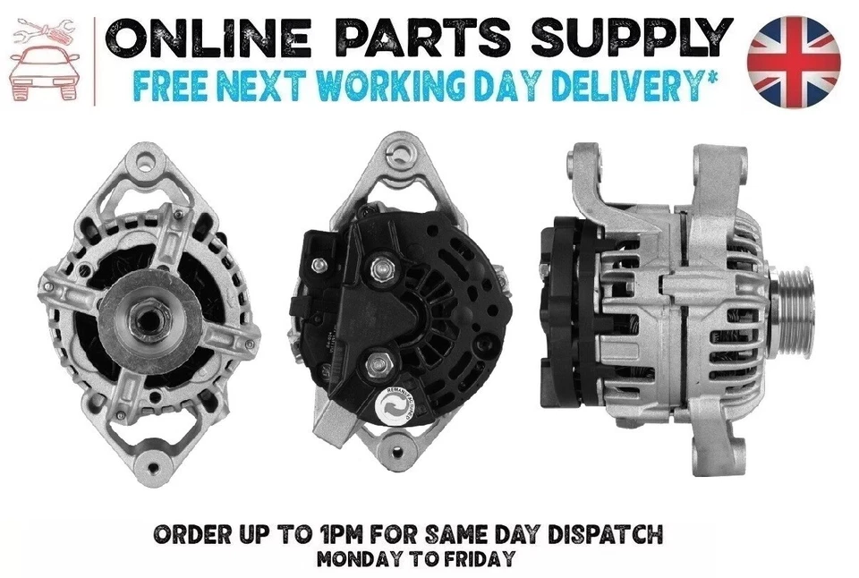Alternator For Vauxhall Astra Corsa Combo Meriva Zafira 1.4 1.6 1.8 70Amp New - Image 1 of 4