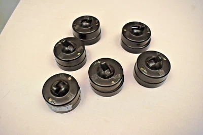 Interruptor eléctrico de baquelita vintage marca Allwyn 240 voltios negro lote de 6 piezas "01 Foto 1 de 4