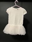 Baby GAP Girls  6-12 Mos Ivory Sweater Dress With  Tulle Skirt