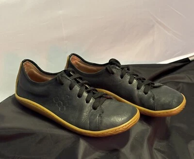 VIVOBAREFOOT Soul of Africa Black Leather Lace-Up Shoes Women's EU 36L /US 5 - image 1 of 4