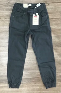 Boys’ LEVI’S Stretch Pull-On Jogger Pants Elastic Cuff Size 7 Regular Gray - Picture 1 of 7