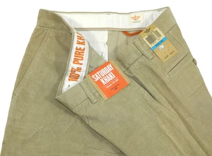 Men's Corduroy Pants NEW Dockers Classic D3 Beige Tag & measured size 36x32 - Picture 1 of 6
