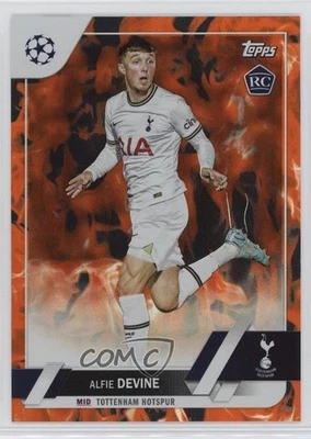2022-23 Topps UEFA Club Competitions Inferno Foil Alfie Devine #129 Rookie RC - Image 1 of 2