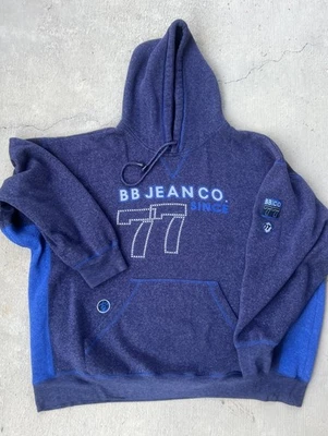 De Colección Bugle Boy Sudadera con Capucha Para Hombres XL Azul Y2k Pullover Parche Suave Logo Patinador Excelente Foto 1 de 4