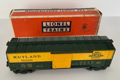 Lionel #6464-300 Rutland Boxcar  - Image 1 of 4