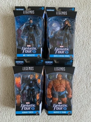 Lot of Four Marvel Legends Fantastic Four Figures (from Super Skrull BAF wave) - Image 1 of 4