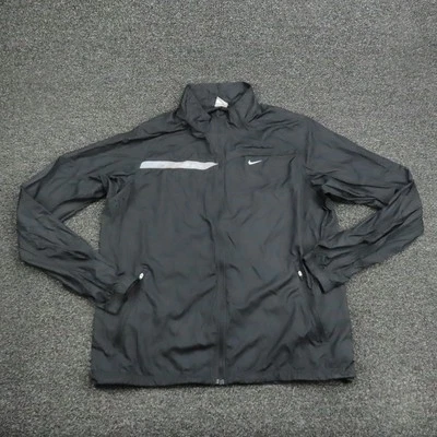 Nike Jacket Mens XL Full Zip Windbreaker Reflective Athletic Running Pockets - Image 1 of 4