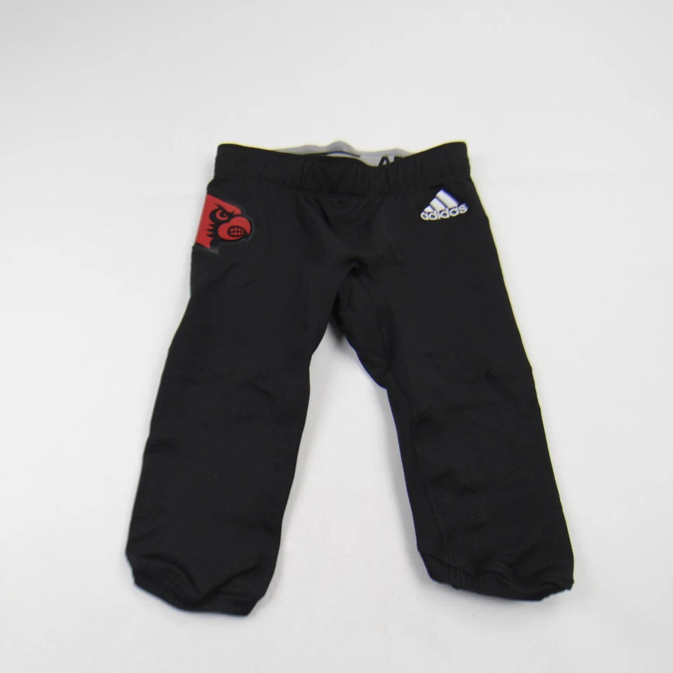Pantalones de fútbol Louisville Cardinals Adidas para hombre negros usados Foto 1 de 1