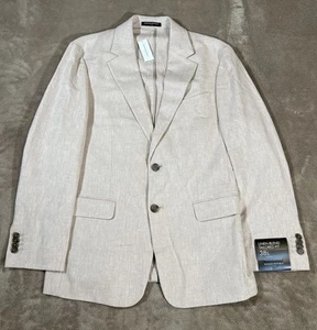 Banana Republic Blazer Men’s 38S Linen Blend Herringbone Unstructured Jacket New - Picture 1 of 20