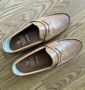 Allen Edmonds "Cavanaugh" Leder Penny Loafer 8,5 hellbraun braun Made in USA - Bild 1 von 5