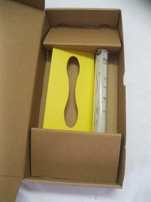 Steckvase Brainbox Design Martin Woltermann 1993 OVP Reagenzglas-Vase in Platte - Bild 1 von 3